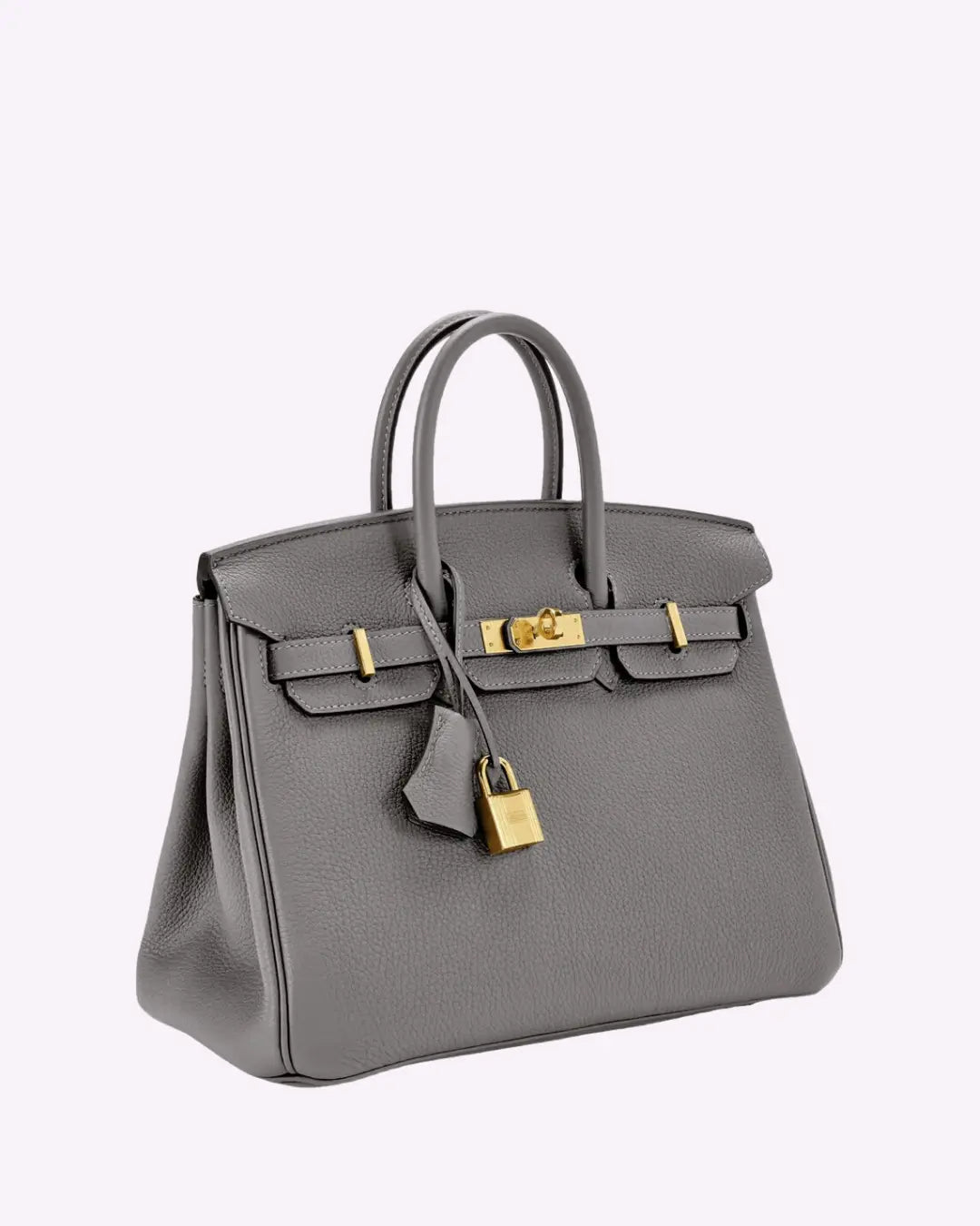 Top Handle Handbag with Turn Lock Closure for Women