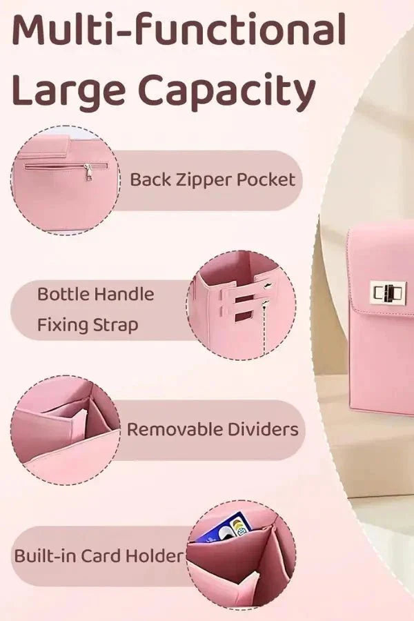 Carrie Insulated Water Bottle Crossbody Bag