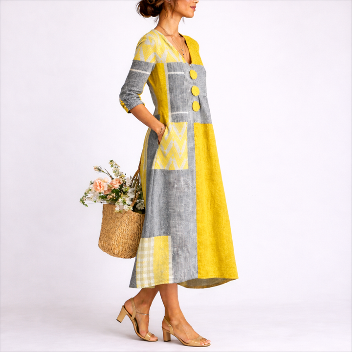 Midi Dress Effortless Summer Relaxed Fit Flowing Casual Style