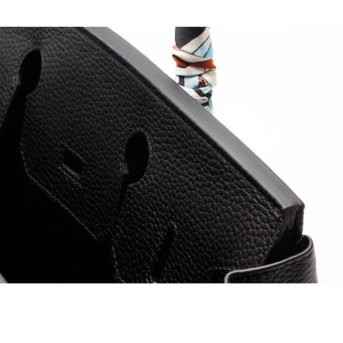 Top Handle Handbag with Turn Lock Closure for Women