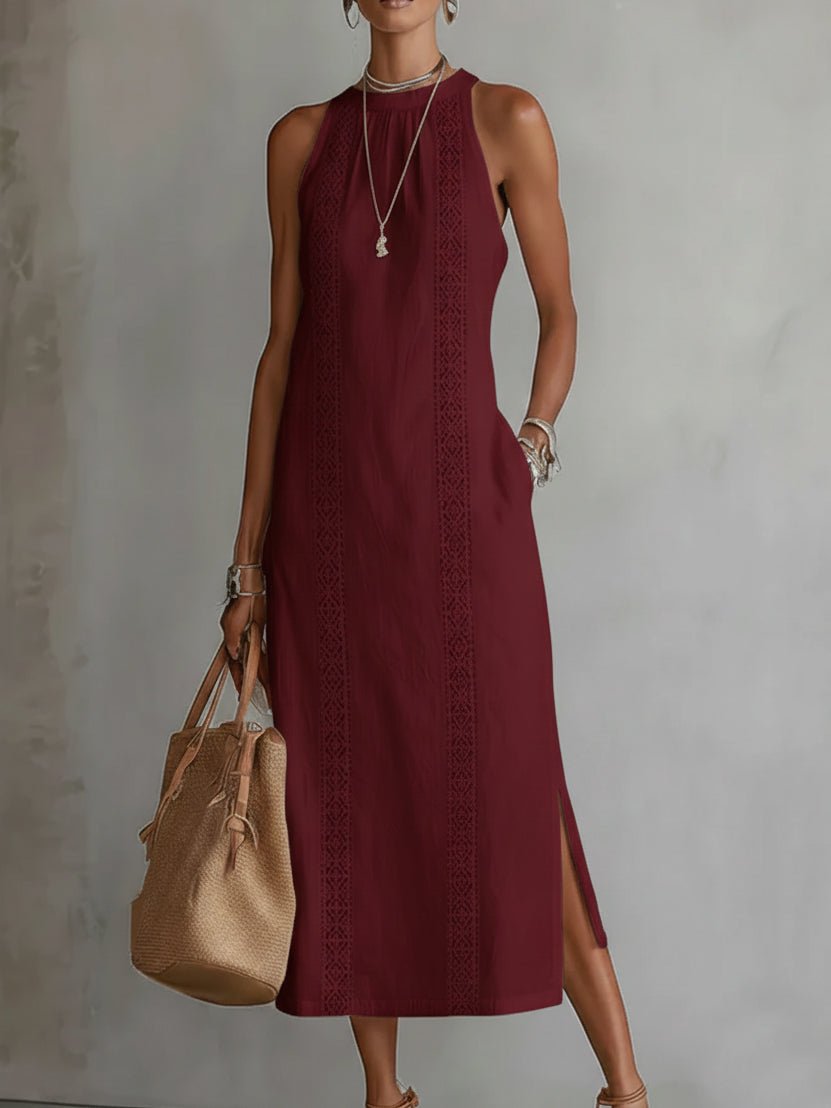 Midi Dress Elegant Tailored Silhouette Feminine Style