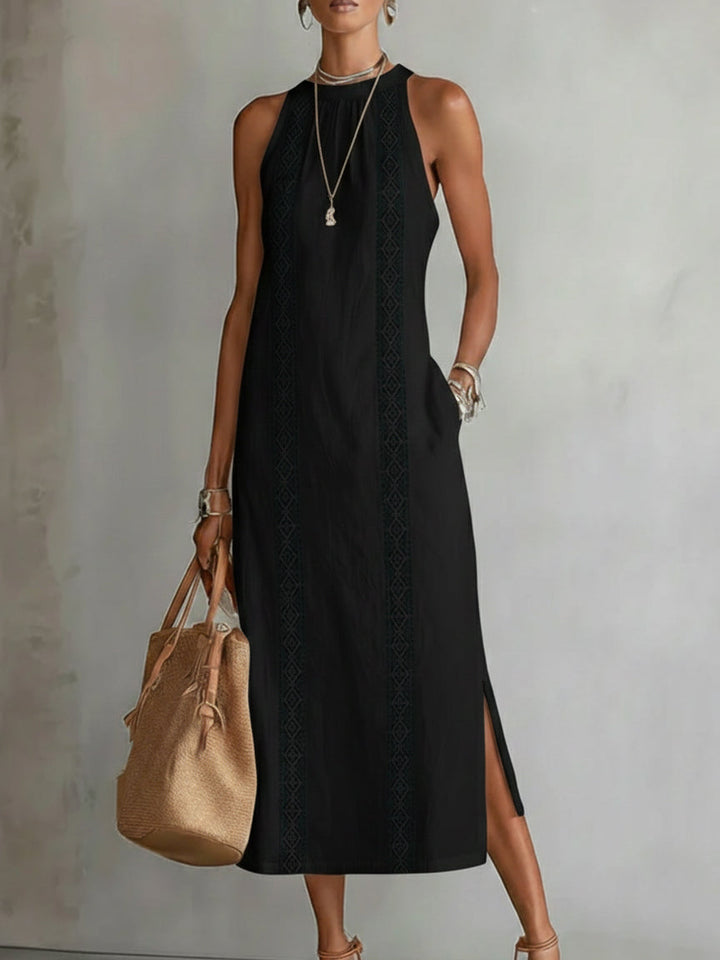 Midi Dress Elegant Tailored Silhouette Feminine Style