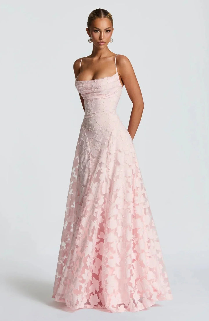 Floral Long Dress for Women Sleeveless