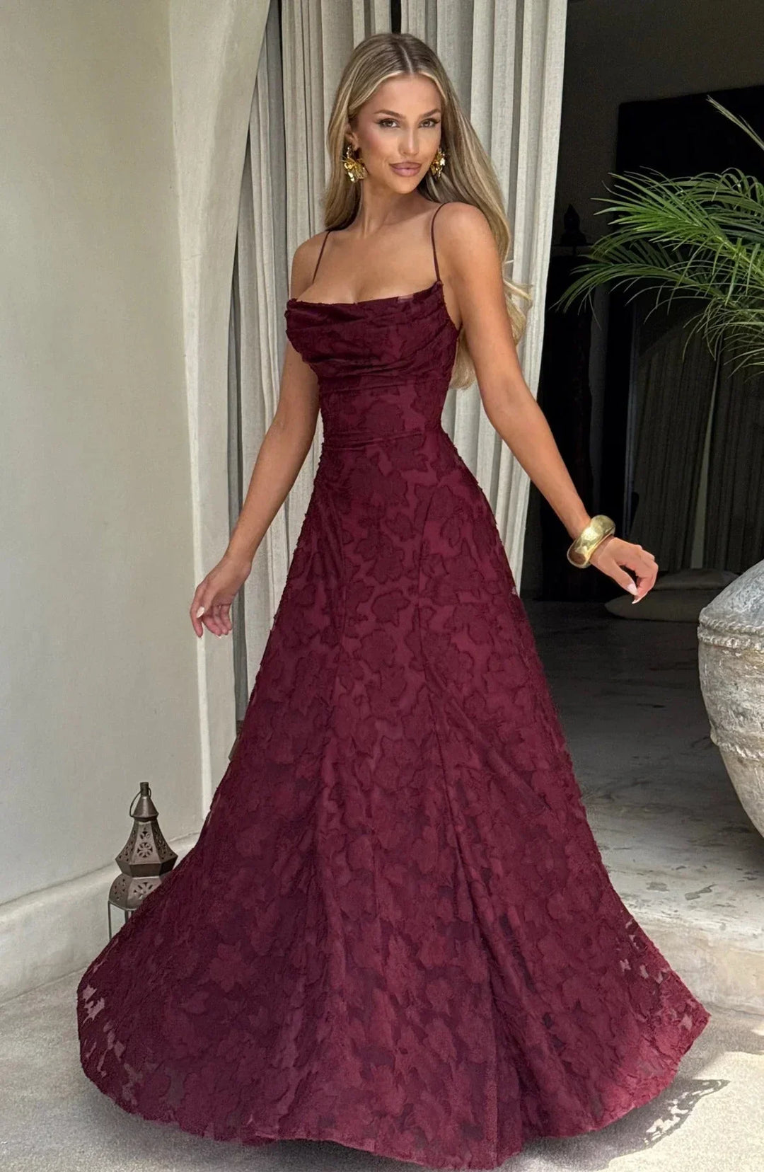 Floral Long Dress for Women Sleeveless