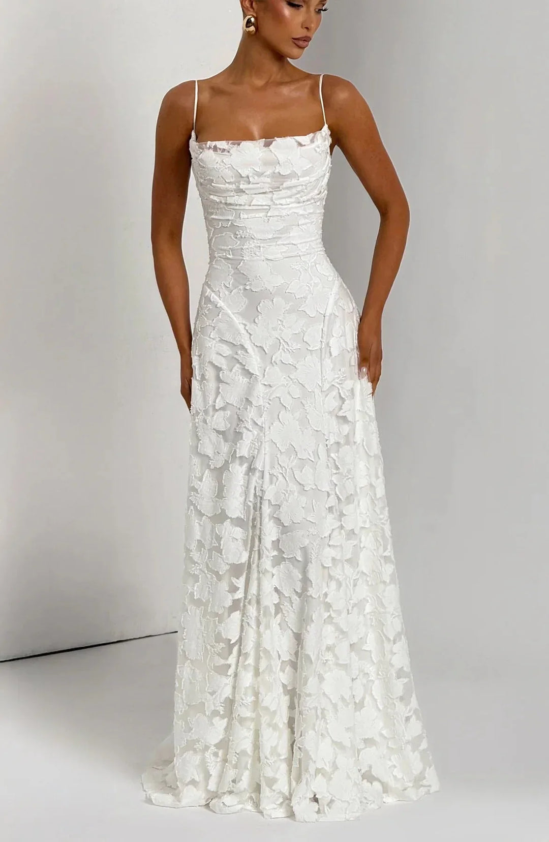 Floral Long Dress for Women Sleeveless