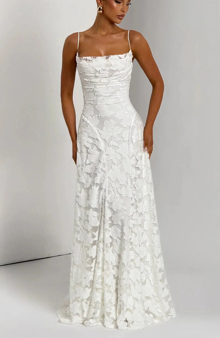 Floral Long Dress for Women Sleeveless