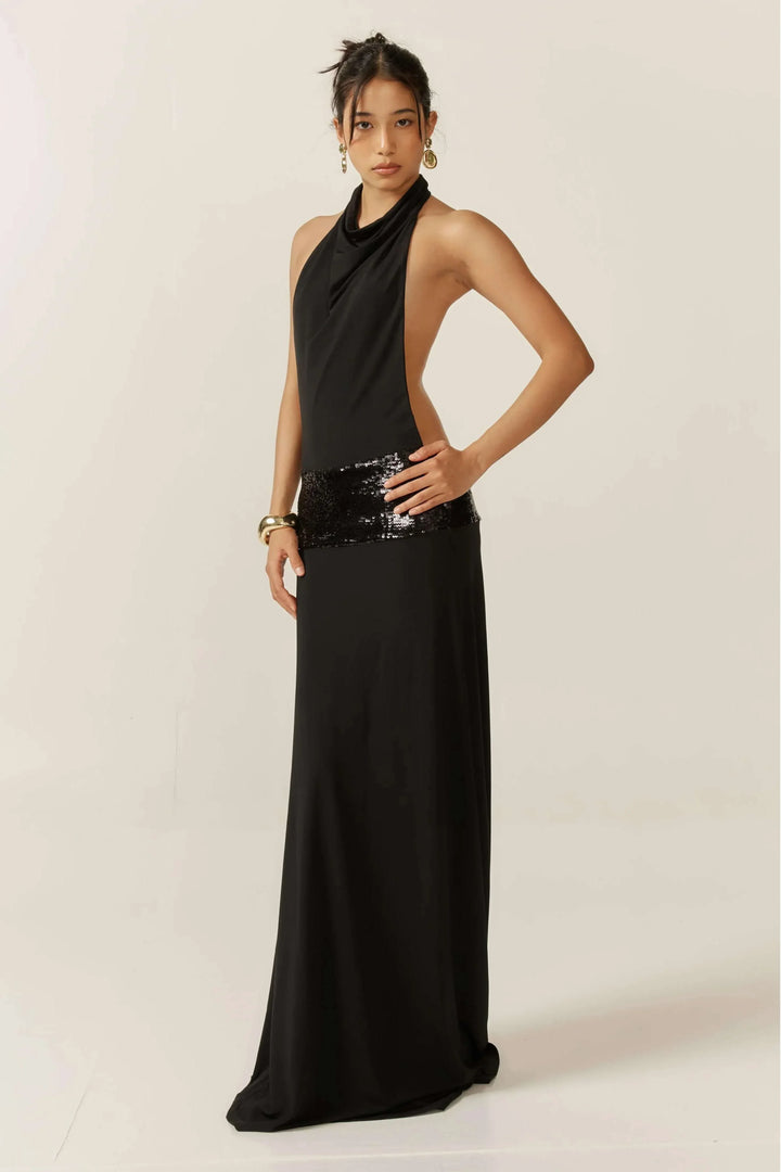 Maxi Dress Open Back Sleeveless for Women