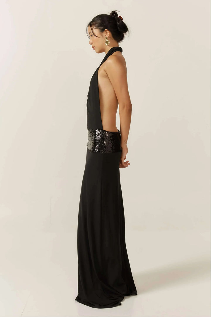 Maxi Dress Open Back Sleeveless for Women