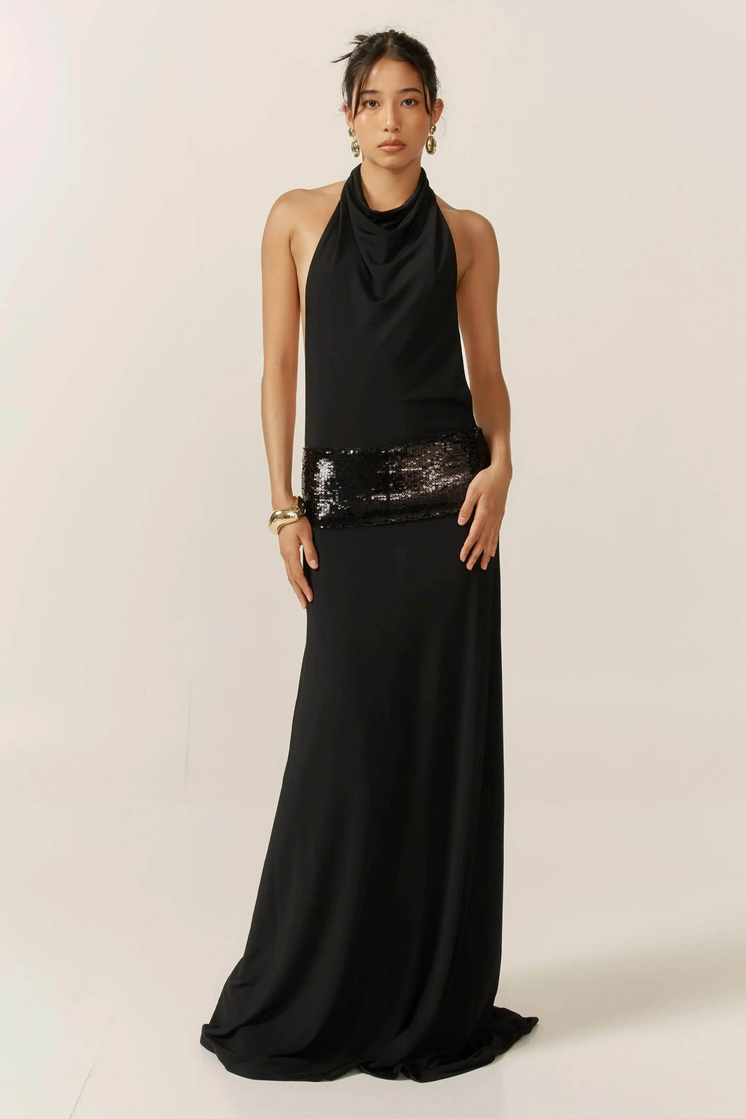 Maxi Dress Open Back Sleeveless for Women