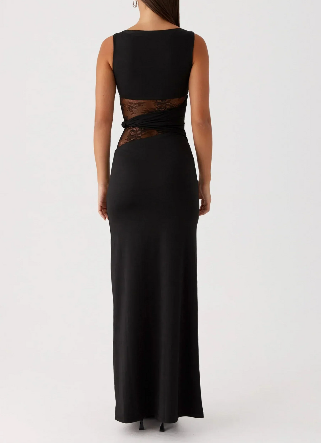 Maxi Dress Lace Cut Out Detail for Women