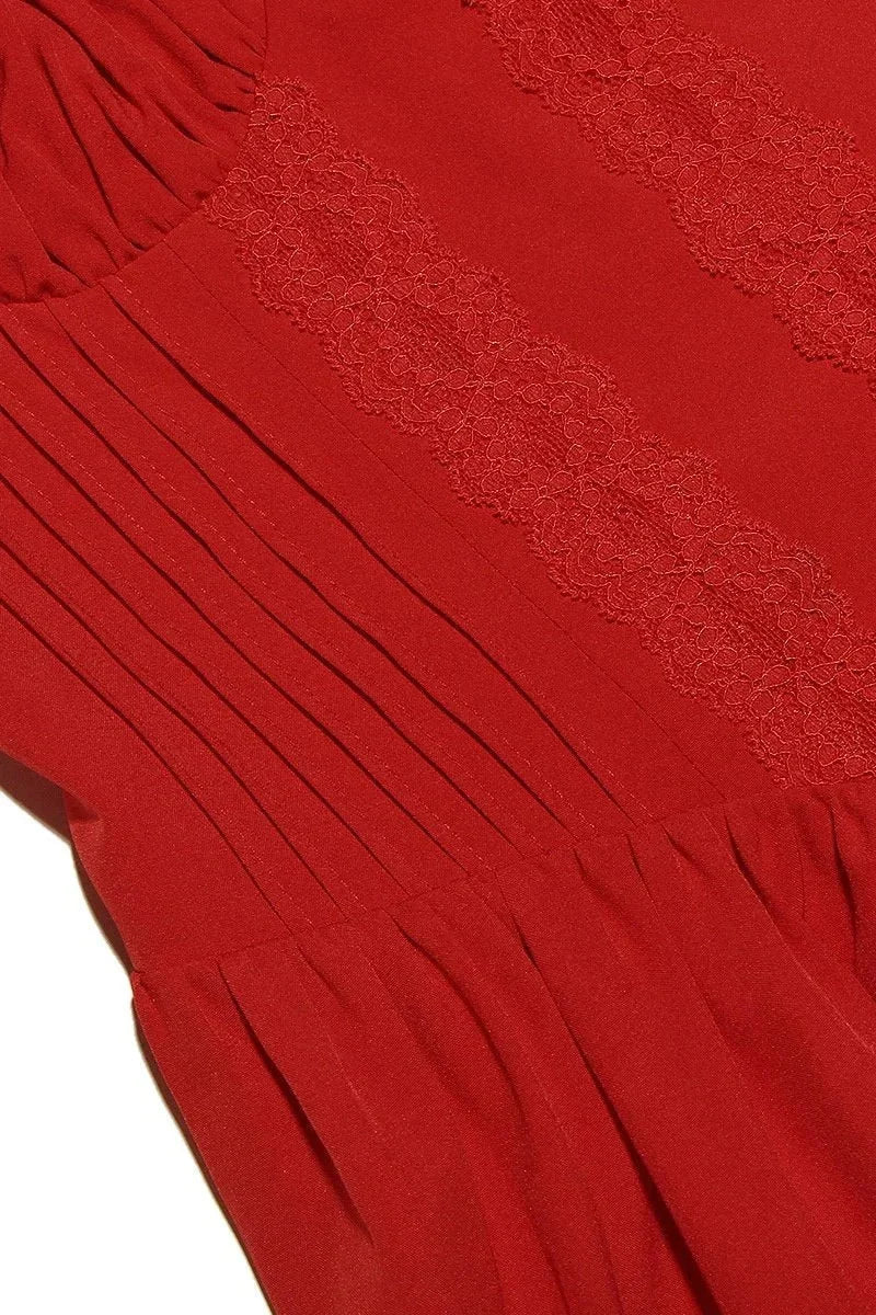 Flared Short Dress Straps Ruched Neckline for Women