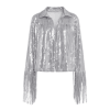 Fringe Sequin Top Gold Statement Party Festival Elegant Style