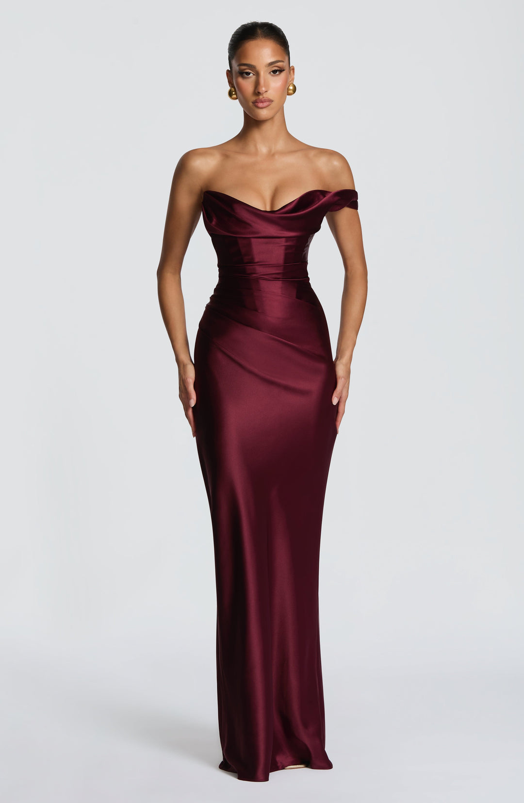 Asymmetrical Maxi Dress with Lace Up Back for Women
