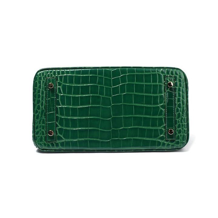 Top Handle Handbag with Turn Lock Closure for Women