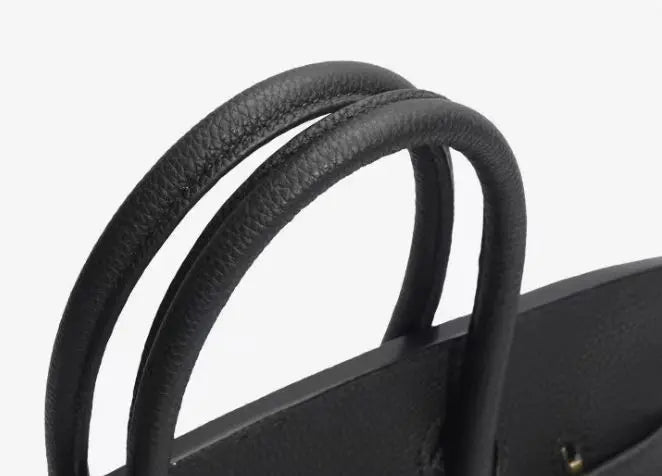 Top Handle Handbag with Shoulder Strap and Lock Closure for Women