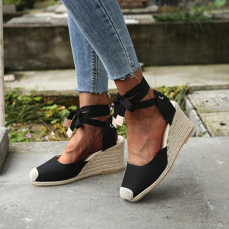 Wedge Sandals Bow Detail Comfortable Fit Chic Summer Style